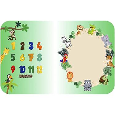 Imagem de Tapete Mesversário Cenário Para Foto dos Meses Do Bebê com Marcador (Único, Safari colorido)