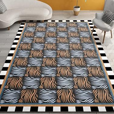 Imagem de Tapetes de área grande para decoração de interiores para meninos e meninas, quarto de crianças, tapete de chão antiderrapante de fibra de poliéster, tapete de ioga, sofá de veludo de cristal sem pelos para sala de estar