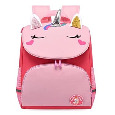 Imagem de Mochila Bolsa Infantil Crianças Animais Bebês Respirável IBMKIDS (Red Unicorn)