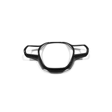 Imagem de GZBFTDH Protetor de painel de volante de carro meia capa para acessórios Honda HR-V 2022, acessórios avançados, protetor de capa de volante, decoração de peças internas automotivas (fibra de carbono)