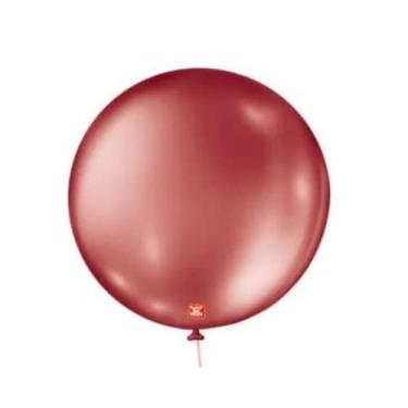 Imagem de Balões São Roque 5 Polegadas Metallic Balloon Vermelho 25 unidades