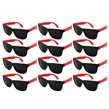 Imagem de Pacote com 12 óculos de sol neon infantis Edge I-Wear, brindes de festa com certificado de chumbo (sem garantia de versão em português) 9402RA, Kid-red, KID