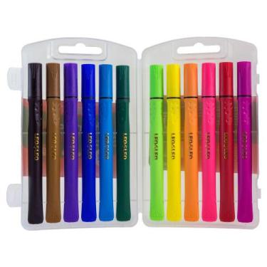 Imagem de Kit 12 Canetas Caneta Brush Pen Pen Brush Hidrocor Lettering Pincel -