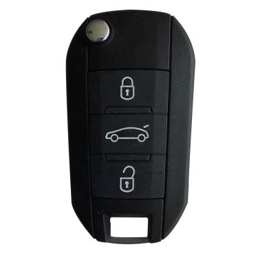 Imagem de Chave Canivete Peugeot 508 3 Botões Oca - 6589