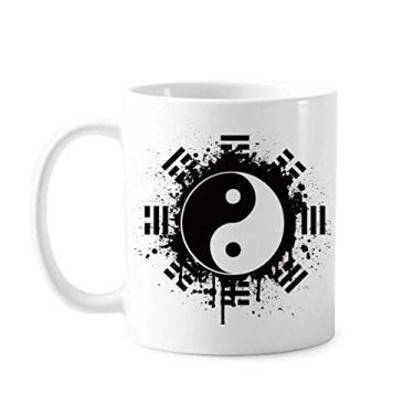 Imagem de China Taichi Oito Diagrama Caneca de Tinta Cerâmica Café Porcelana Copos de Mesa
