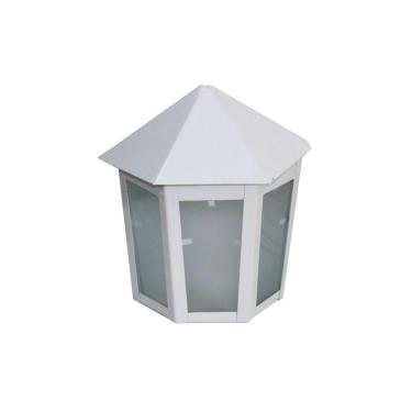 Imagem de Luminária Veneza Parafusar na Parede Alumínio Branco 19x12cm