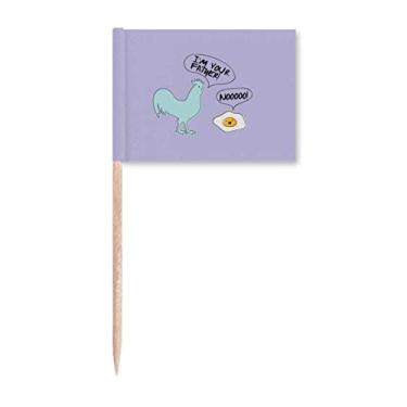 Imagem de Origin Connection Galo ovo palito bandeiras marcadoras decoração de festa