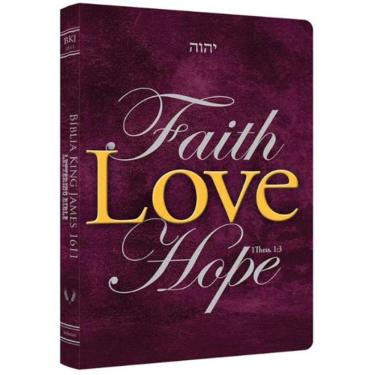 Imagem de Biblia King James 1611 - Ultrafina Lettering Bible Faith Hope