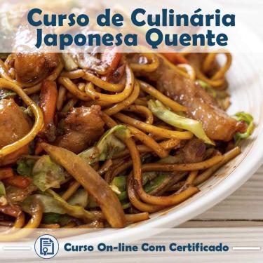 Imagem de Curso online em videoaula sobre Culinária Japonesa Quente com Certificado + 2 brindes