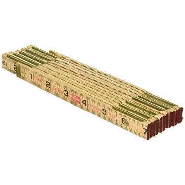 Imagem de Régua de madeira Crescent Lufkin 1,5 m, extensão de latão, preto, marrom - X46SLN