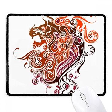 Imagem de Mousepad colorido com desenho de animal de dragão borda costurada tapete de borracha para jogos