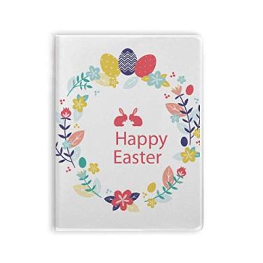 Imagem de Caderno de folhas de flores Happy Easter Religion Festival Diário capa macia