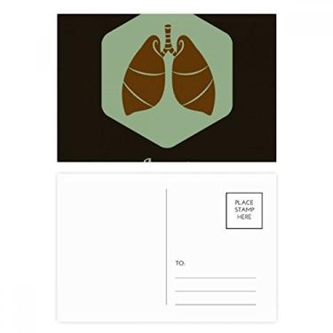 Imagem de Body Organs – Conjunto de cartões postais de aniversário para órgãos pulmões