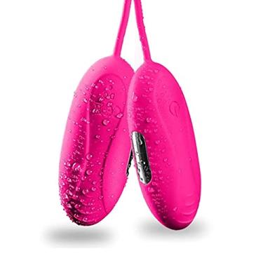 Imagem de 2 em 1 Vibrador Duplo Feminino Massageador Clitóris Anal Estimulador Ovo 7 Frequências Zatla Shop