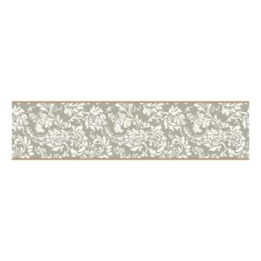 Imagem de York Wallcoverings KB8559BSMP Bistro 750 Linen 20,3 x 25,4 cm Amostra de nota de borda de papel de parede