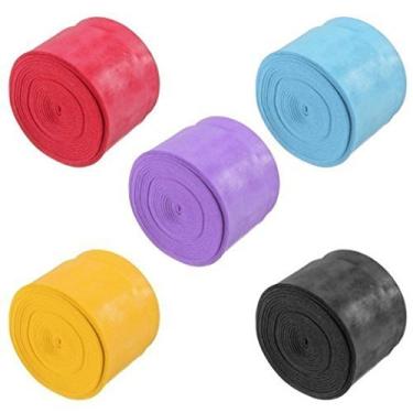 Imagem de Onwon Absorb Moisture & Antiderrapante Overgrip Raquete de Tênis Grip Overgrip PU Fita macia para tênis e badminton raquete de bicicleta 5 peças (preto, azul, roxo, amarelo, vermelho)