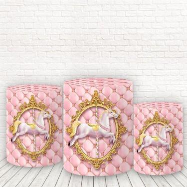 Imagem de Trio De Capas 3D Sublimado Carrossel Fcc-418
