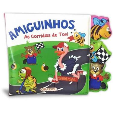 Imagem de Livro De Banho Com Abas - Amiguinhos - As Corridas De Toni