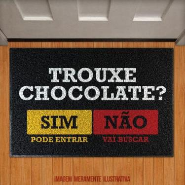 Imagem de Tapete Capacho - Trouxe Chocolate Pode Entrar Vai Buscar - Legião Nerd