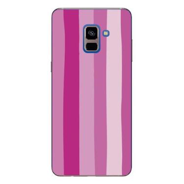 Imagem de Capa Case Capinha Samsung Galaxy A8 Plus Arco Iris Rosa - Showcase
