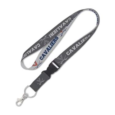 Imagem de Cordão WinCraft Virginia Cavaliers com fivela removível, 2,5 cm - Cinza