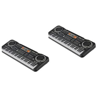 Imagem de Vaguelly 2 Peças 61 Teclado Infantil Multifunções Moldes De De Órgão Eletrônico Para Teclados Eletrônicos De Resina Dispensador De Fita Fofo Mau Olhado Joias Prato Teclado Para