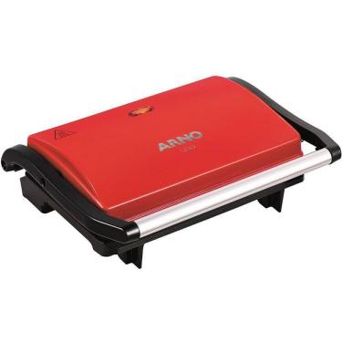 Imagem de Grill Compact Guno Arno C/Placas Antiaderentes Vermelho 127
