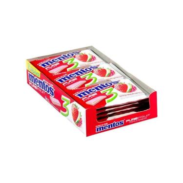 Imagem de Chiclete Mentos 3 Camadas Fruit 8,5g C/15 Unidades