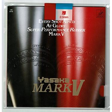 Imagem de Tênis de mesa YASAKA Mark V de borracha, Vermelho, 2.0 mm