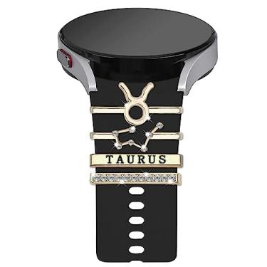 Imagem de YeeCASE Pulseira para Samsung Galaxy Watch Ultra, 7, 6, 5 e 4, com pingentes de constelações, pulseira de silicone com pingentes, acessórios para relógio 7/6/5 Pro/Watch 4 Classic de 47 mm, 46 mm, 44