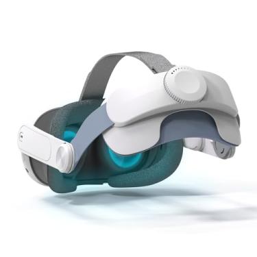 Imagem de for Meta Quest 3 Head Strap - Comfort Vr Accessories with Adjustable Elite Headstrap Design for Meta/Oculus Quest 3 Support Face Protective Pad Cover Replacement Headset Accessory (T3 Mini)