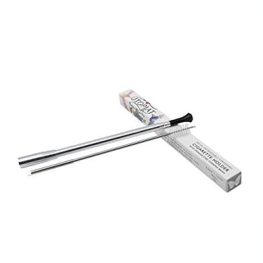 Imagem de Suporte de cigarro longo para mulheres - extensível e funcional como filtros de cigarro com pedra de filtro natural | Destacável para limpeza | Serve para cigarros Virginia Slim e outros cigarros