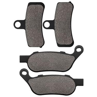 Imagem de Cyleto Pastilhas de freio dianteiras e traseiras para Harley Davidson Softail Slim, Heritage Softail Classic, Fatboy, padrão, Dyna Wide Glide, Super Glide, Low Rider, Street Bob, Rocker C, Night
