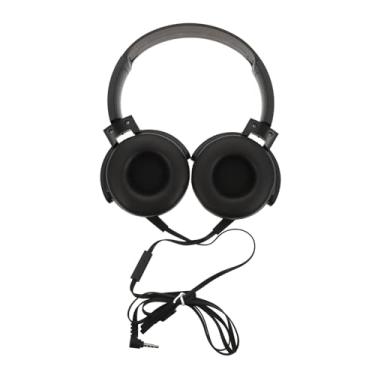 Imagem de 1pc fone de ouvido música simples com fio fone de ouvido computador fones de ouvido com cancelamento de ruído fone de ouvido prático casa fone de ouvido computador estéreo abs branco doméstico/1183 (