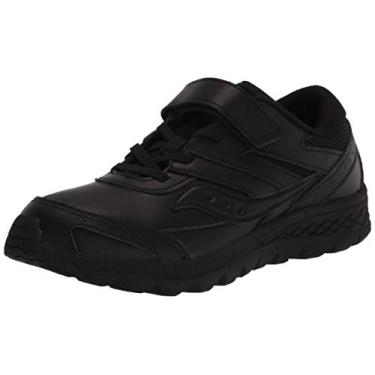 Imagem de Saucony Tênis unissex infantil Cohesion 13 com fecho alternativo, Preto/preto, 11 Big Kid