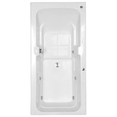 Imagem de Banheira Hidromassagem Astra Box Luxo 135cmx80cmx44cm - 04 Jatos Branco Gel-Coat P5 Com Aquecedor 110V