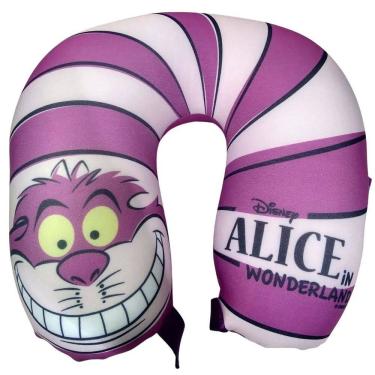 Imagem de Almofada de Pescoço Gato Risonho Rosa Oficial Alice Disney