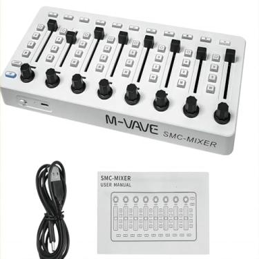 Imagem de M-VAVE SMC-Mixer Controlador MIDI sem fio Console de mixagem Conexão BT Controlador USB Mixer para a maioria dos instrumentos eletroacústicos