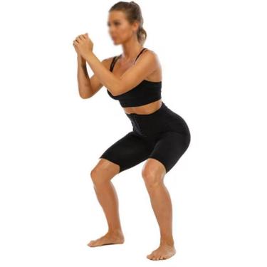 Imagem de Kit Conjunto Duas Peças Short Top Térmica Efeito Sauna Queima Caloria Ginástica Musculação Corrida Esportes