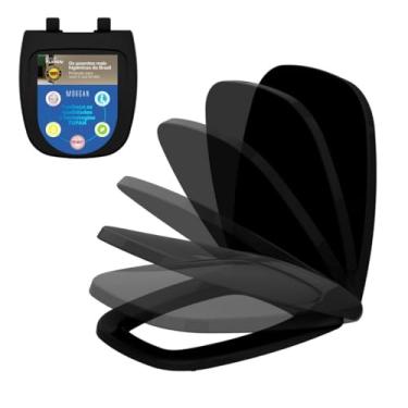 Imagem de Assento Sanitário City PP Preto Tupan Soft Close para Vaso Celite