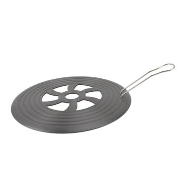 Imagem de Adaptador de Placa de Indução para Fogão de Vidro, Difusor de Calor para Fogão Elétrico a Gás Com Alça Removível, Placa Difusora de Indução de Liga de Alumínio, Placa Adaptadora