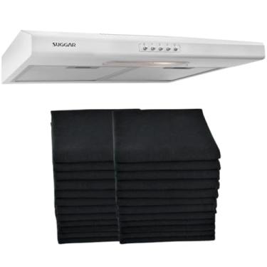Imagem de 24 Filtros Manta P/Coifa Exaustor Depurador Colormaq Suggar Preto