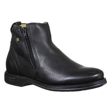 Imagem de Botina Masculina Bico Redondo Preto Zebu 35394