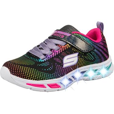 Imagem de Skechers Tênis infantil unissex Litebeams-Gleam N'DREAM, Preto/Multi, 3.5 Little Kid