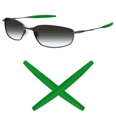Imagem de Mryok Meias de substituição para óculos de sol Oakley Square Whisker – Opções, Verde escuro, One Size