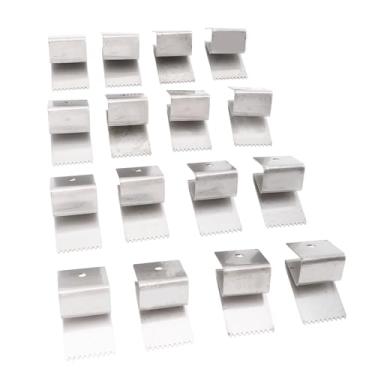 Imagem de 16 PCS Clipes de Janela Hurricane Cabem Madeira Compensada de 1/2 Polegada de Espessura de Aço Inoxidável Reutilizável Hardware de Clipe para Proteção de Janela, Alças, Parafusos