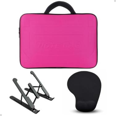 Imagem de Capa Notebook Dell Samsung Suporte Apoio Mouse Pad Acessórios Notebook (Rosa, 14,1")