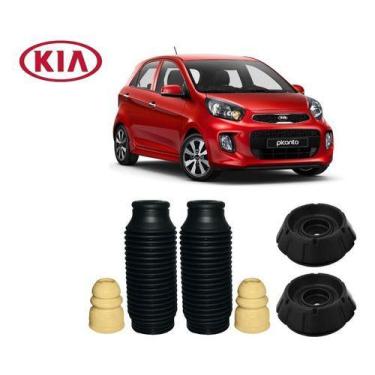 Imagem de 2 Kit Coxim Batente Amortecedor Dianteiro Picanto 2011 2012 2013 2014 