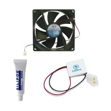 Imagem de Kit Peltier + Ventoinha 12v + Pasta Térmica Purificador - ASA