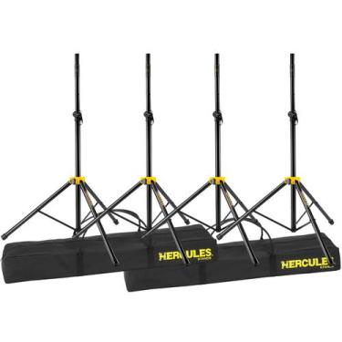 Imagem de 4 tripes p/ caixa de som hercules c/ajuste ss200bb 8487